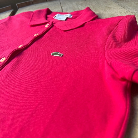LACOSTE Woman's Slim Fit Stretch Mini Pique *EUC - Picture 1 of 5